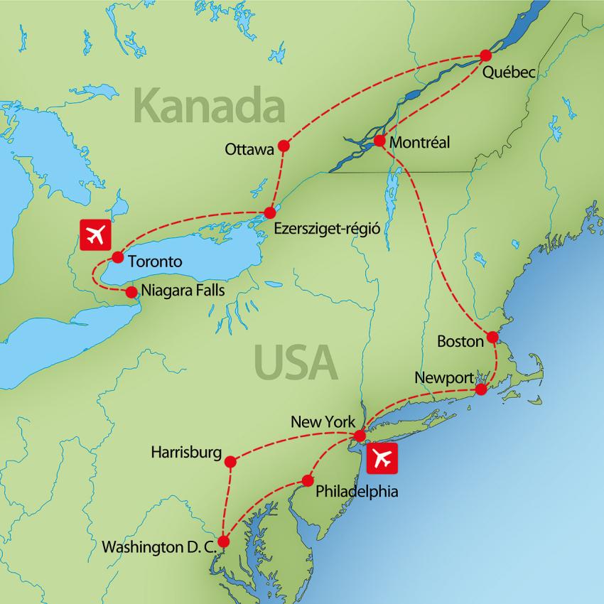 USA-Kanada ősz fotó